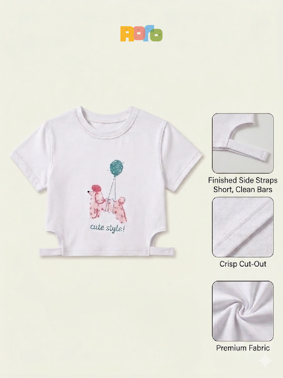 Girls Short Sleeve Graphic T-Shirt