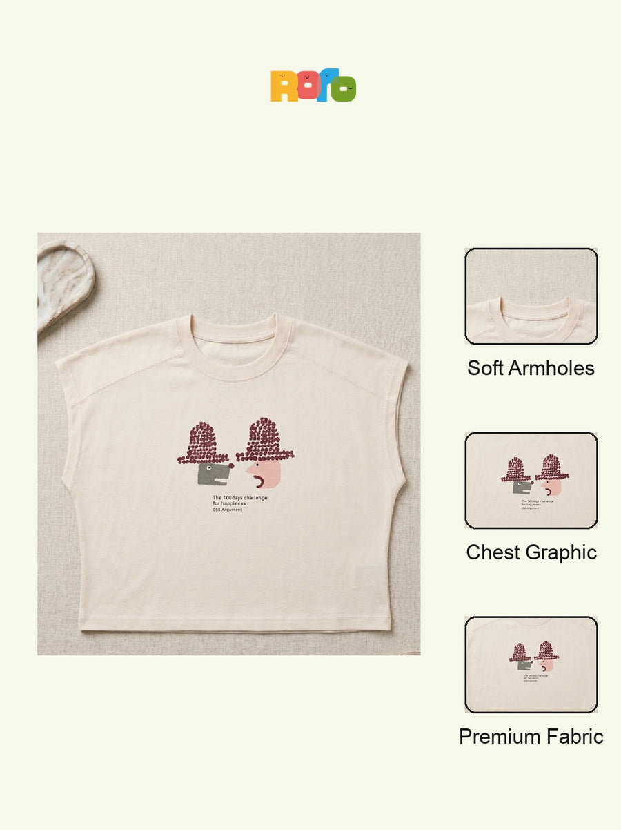 Unisex Sleeveless Graphic Top - Style 002