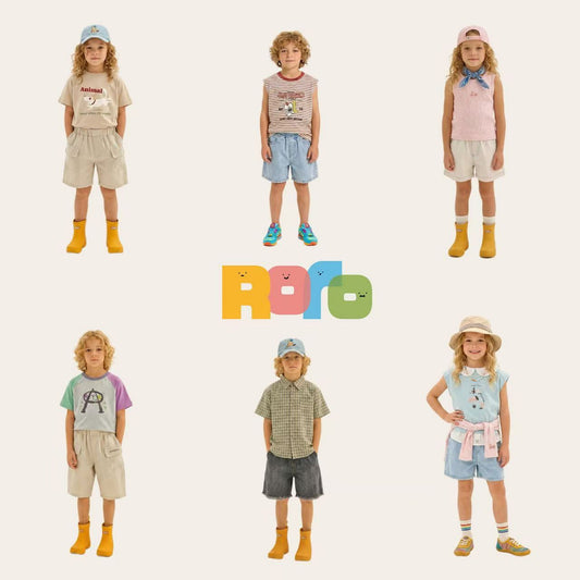 Soft kidswear details in a bright room