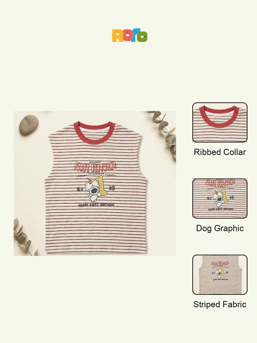 Unisex Striped Sleeveless Top