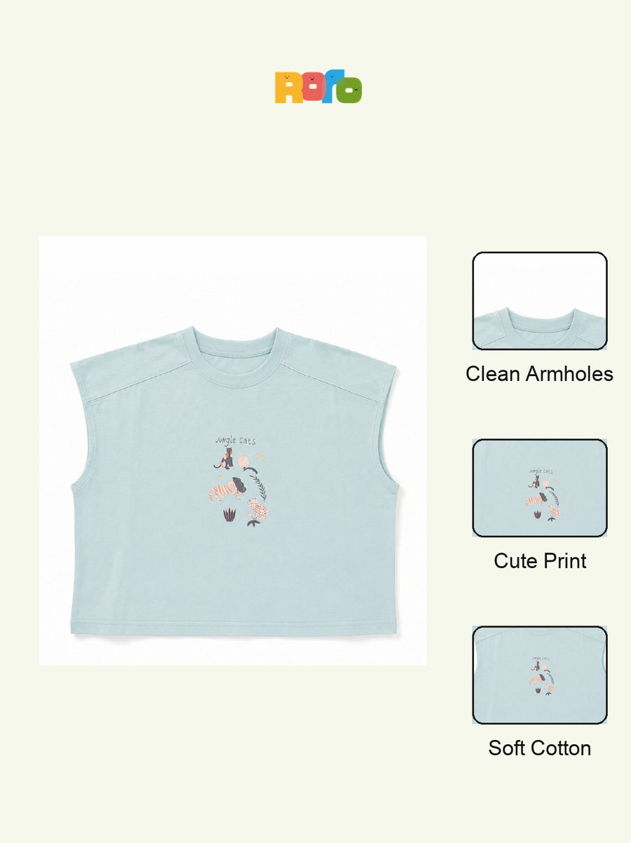 Unisex Sleeveless Graphic Top - Style 003