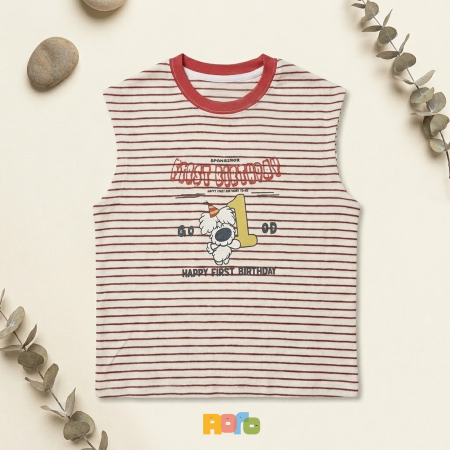 Unisex Striped Sleeveless Top