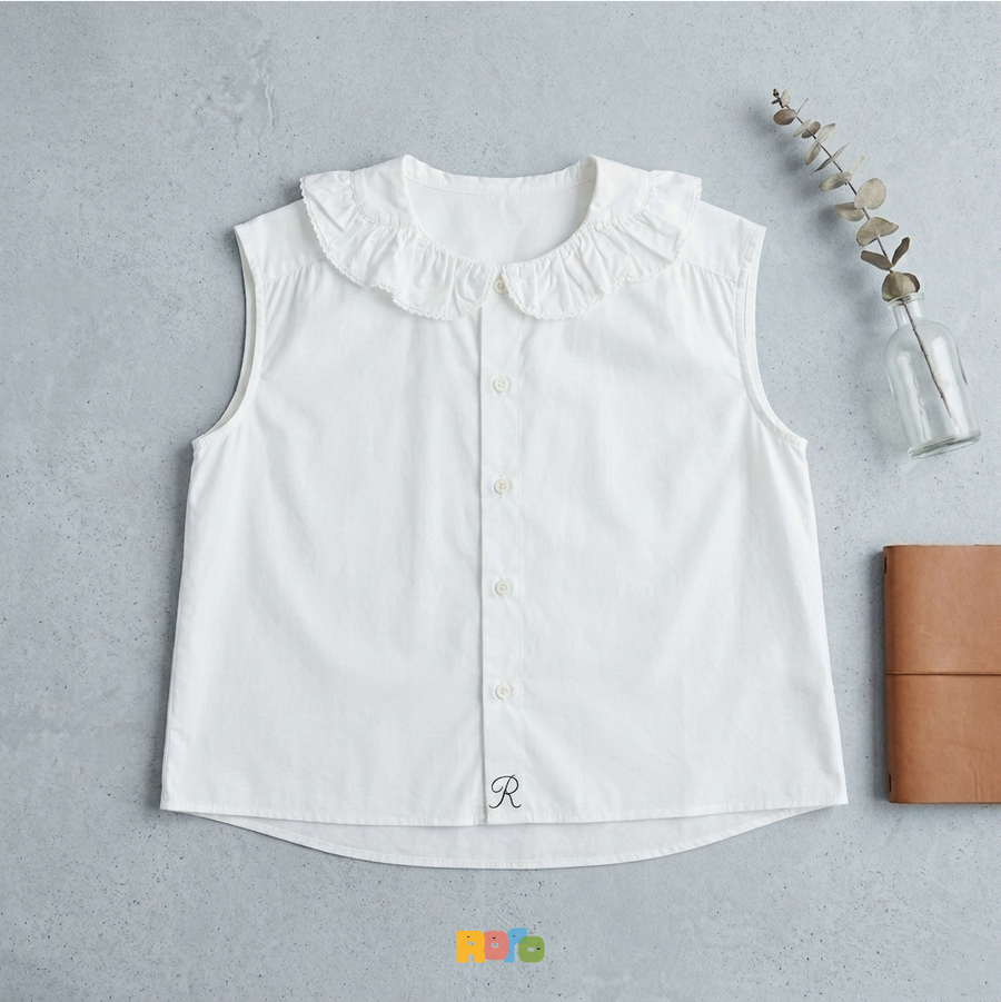 Girls Ruffle Sleeveless Blouse